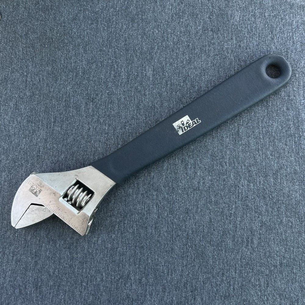 Ideal 12” Adjustable Wrench 35-022 Blue Grip Handle