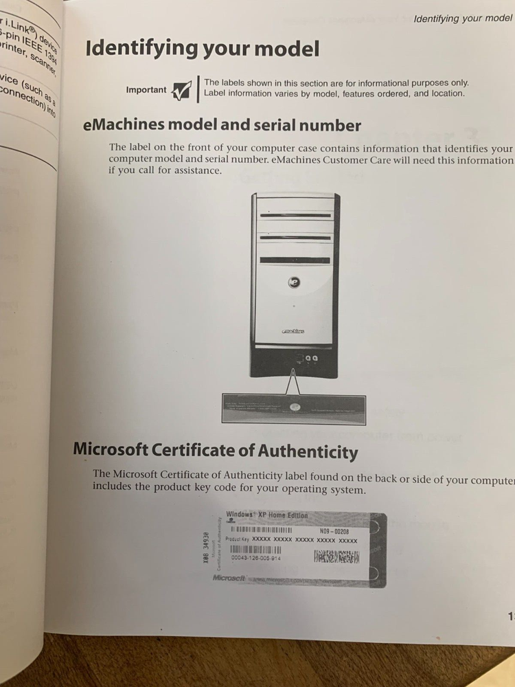 emachines Desktop PC User's Guide - 2000's Vintage