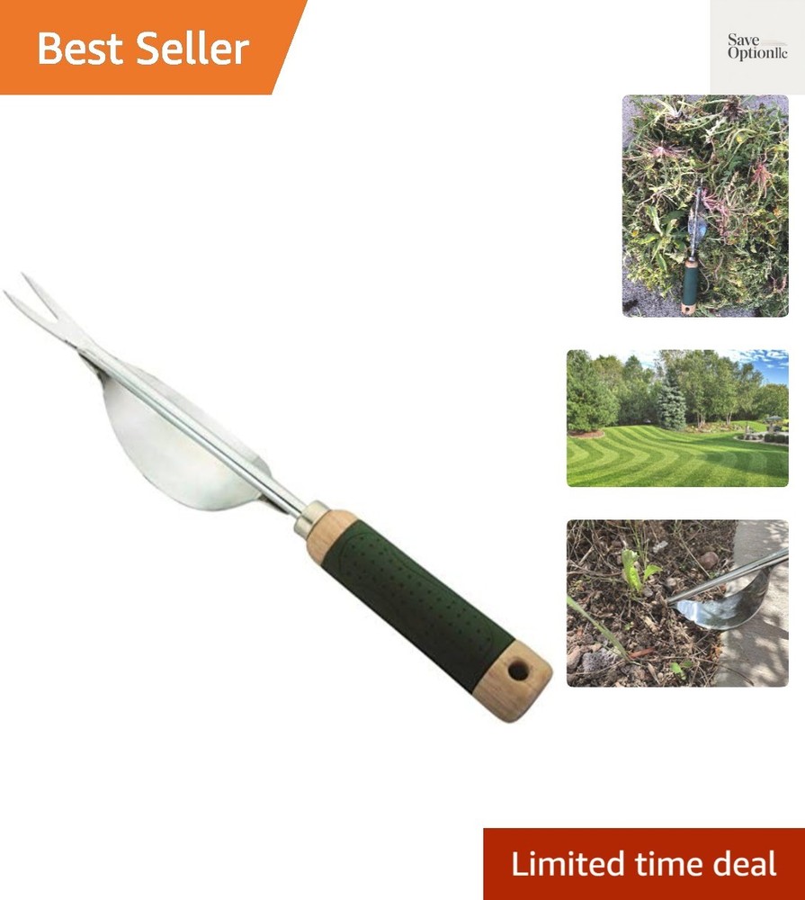 Weeding Tool - Leverage Metal Base Creates Perfect Angle for Easy Weed Remova...