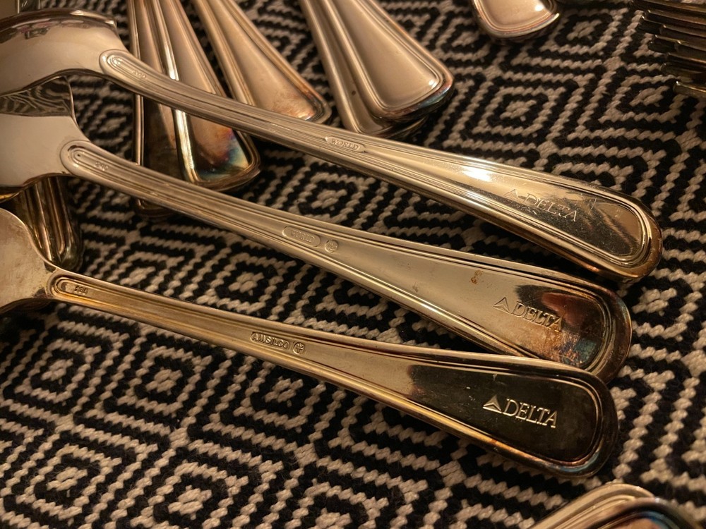 49 Piece Delta Airlines First Class Silverware - 1980/90's
