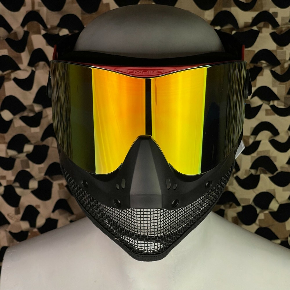 NEW Empire E-Mesh Airsoft Mask Thermal Goggle - Red / Fire Mirror Lens