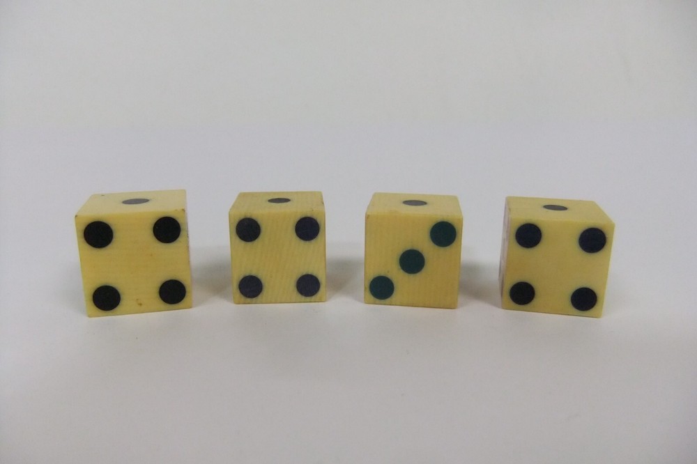 Grained Celluloid Cheaters Illegal Casino Dice