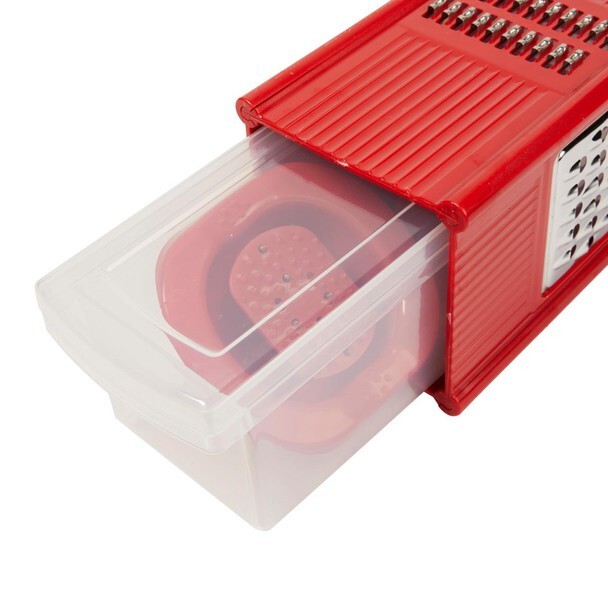 Kitchen HQ Box Grater - Red -