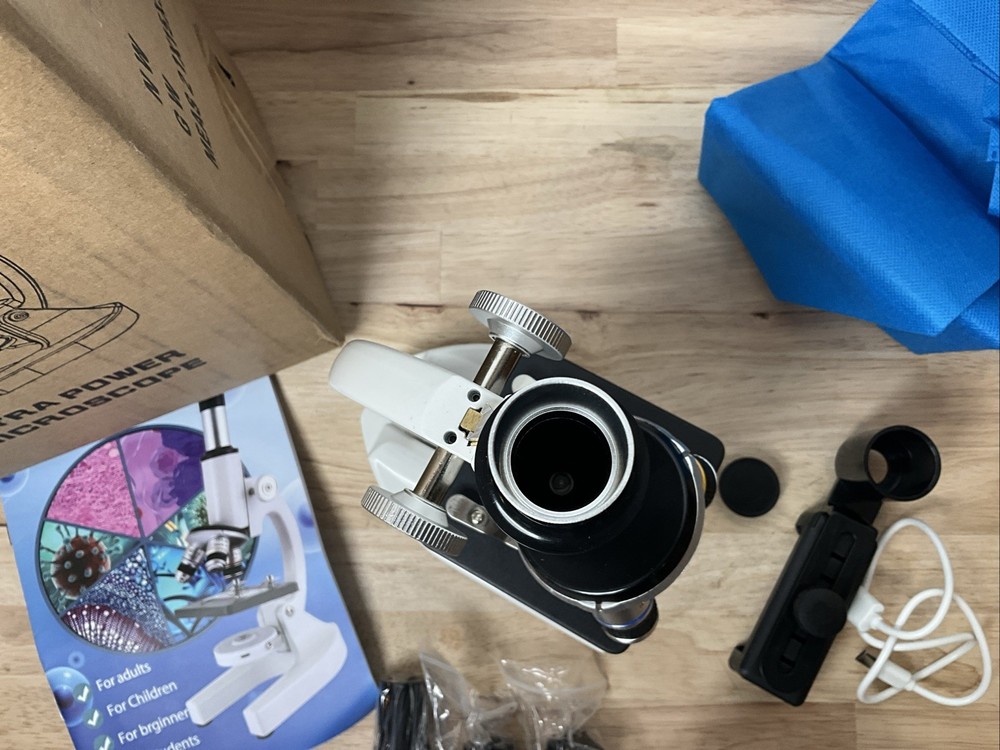 JECONE Microscope for Adults & Kids, 40X-2000X High-Power Compound Microscope