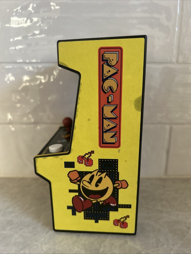 Basic Fun Pac-Man Handheld Mini Arcade Game Bandai Namco Pacman Tested Working