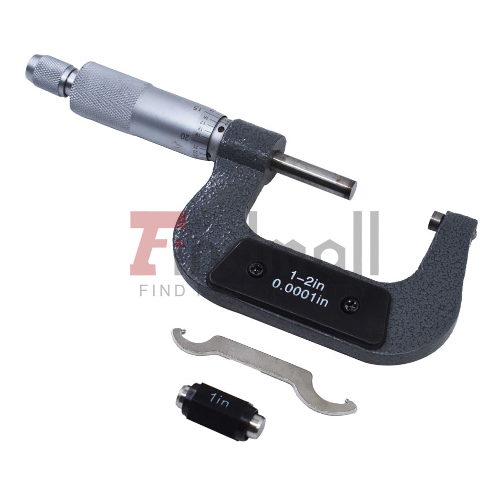 HiGH PRECISION 1 - 2 INCH STANDARD OUTSIDE MICROMETER .0001"