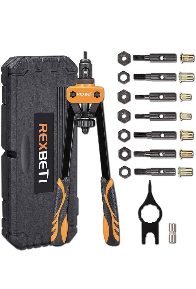 Rivet Gun Kit Rivnut Thread Setting Tool Nut Setter NutSert Metric SAE Riveting