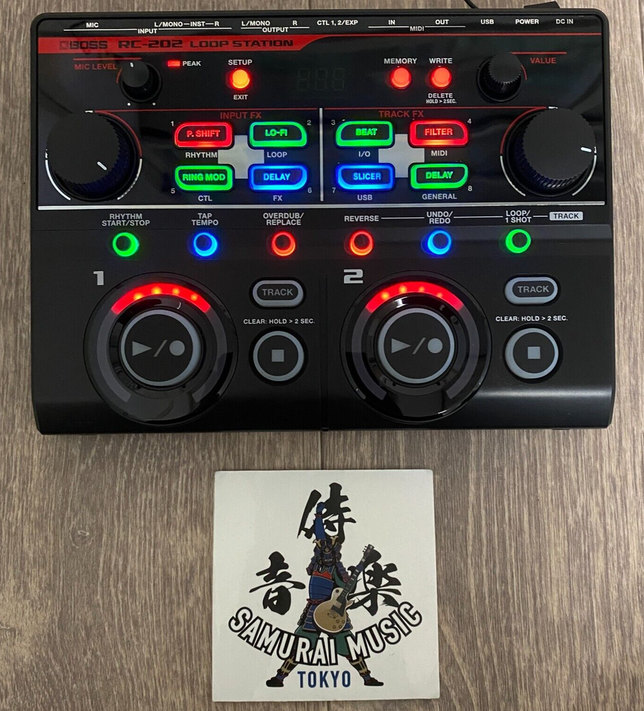 Boss RC-202 Multi Effects DJ Loop Station Looper Used Work w/AC Adapter JAPAN