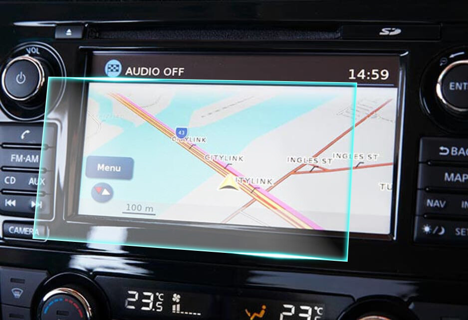 Crystal Clear Screen Protector for 2014 Nissan Altima Vehicle Navigation