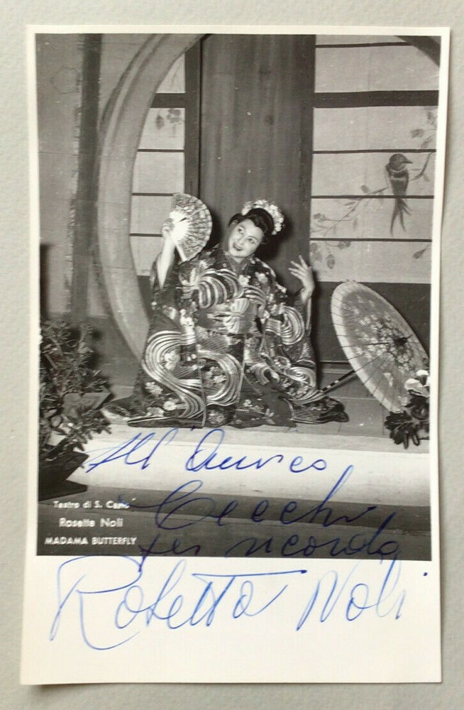 Rosetta Noli Signed Photo / Autographed Opera Singer