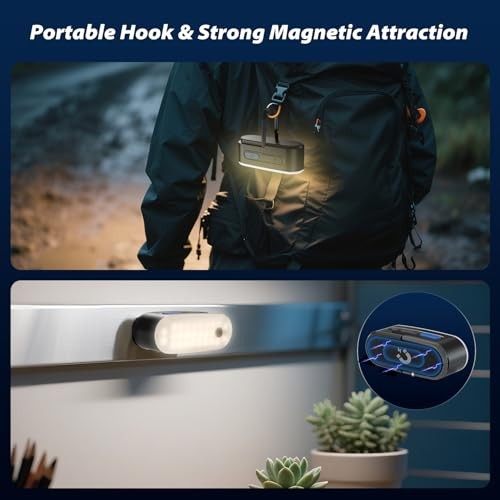 Motion Sensor Camping Lights,Rechargeable Camping Lantern, Portable Hanging 2
