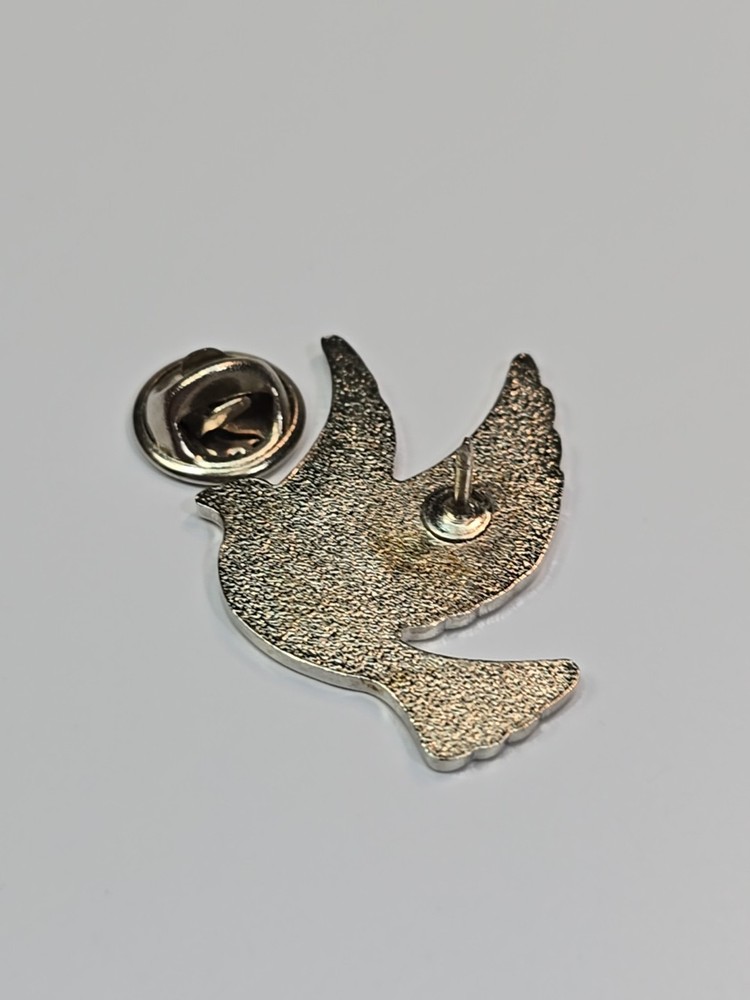 White Flying Dove Lapel Pin
