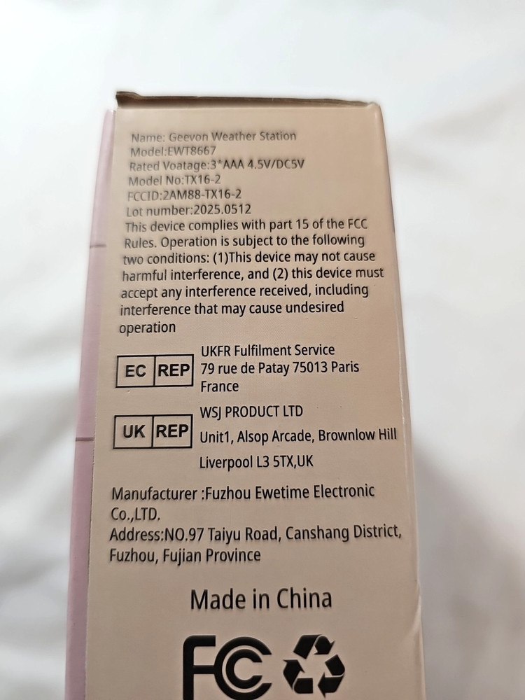 Geevon Weather Station with Sensitive Touch Screen