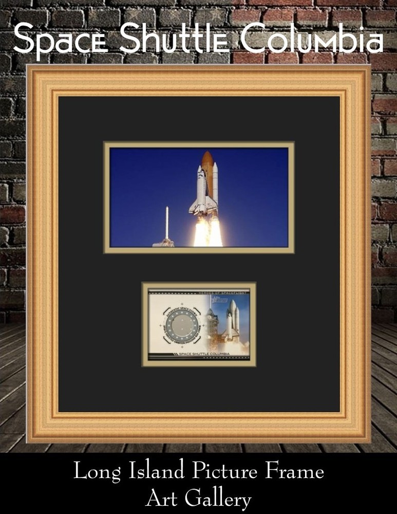 Topps 2009 Space Shuttle Columbia Silver Payload Liner Custom Framed Display