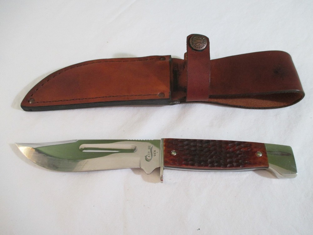 Case XX Fixed Blade Hunter Slab Side 647-5 SS with Sheath