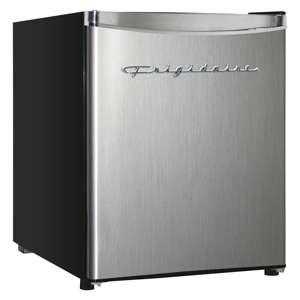 Frigidaire 1.6 Cu Ft Retro Compact Refrigerator, Platinum Mini Fridge*-
