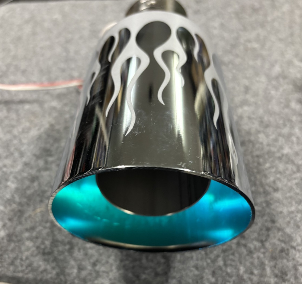 APC MUFFLER TIP INFERNO LED 7 COLORS
