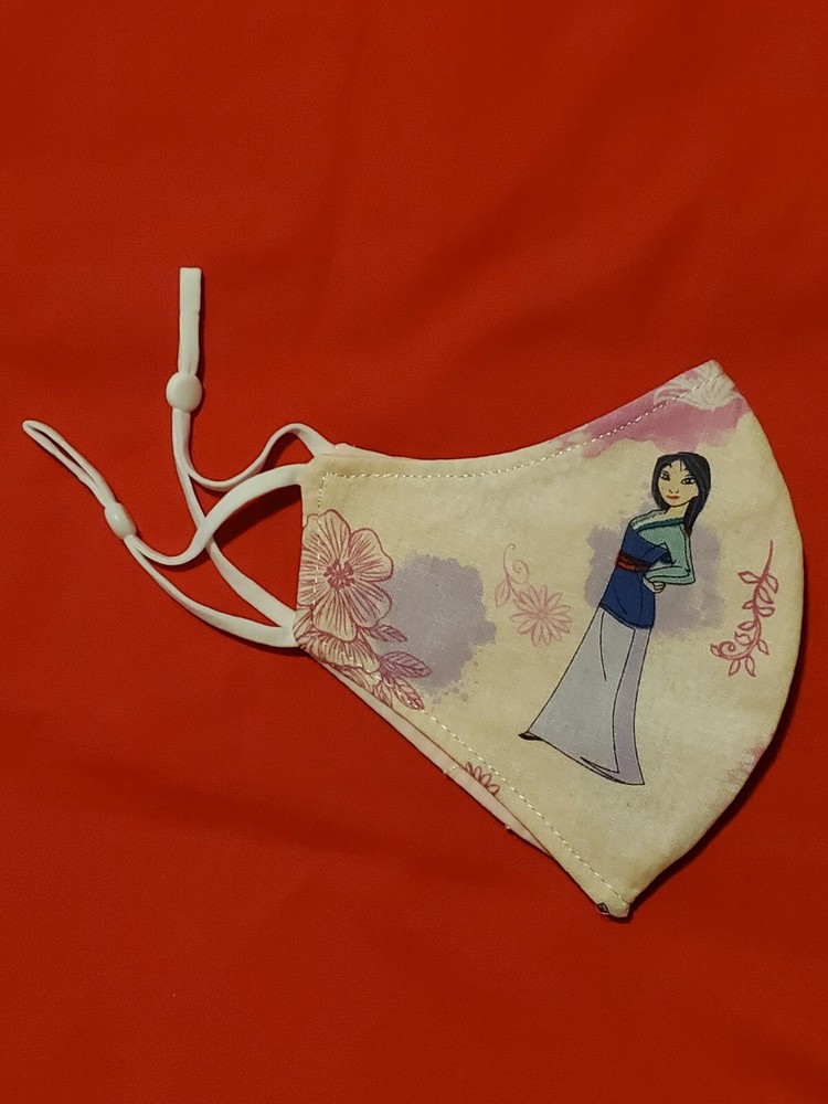 Kids Princess Mulan Adjustable Face Mask