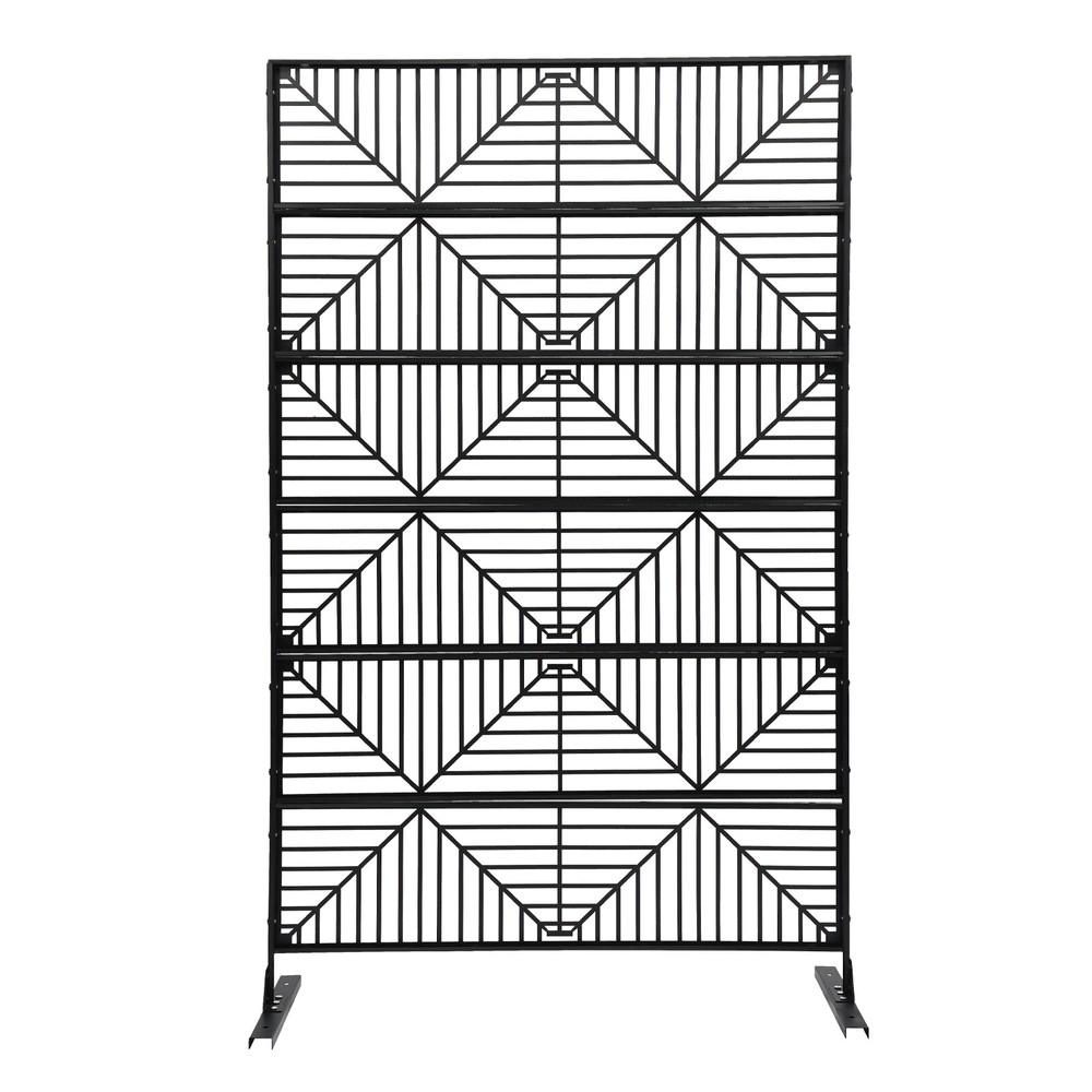 1 Panel Room Divider Screen Room Divider Panel Hollow Out Privacy Metal Screen