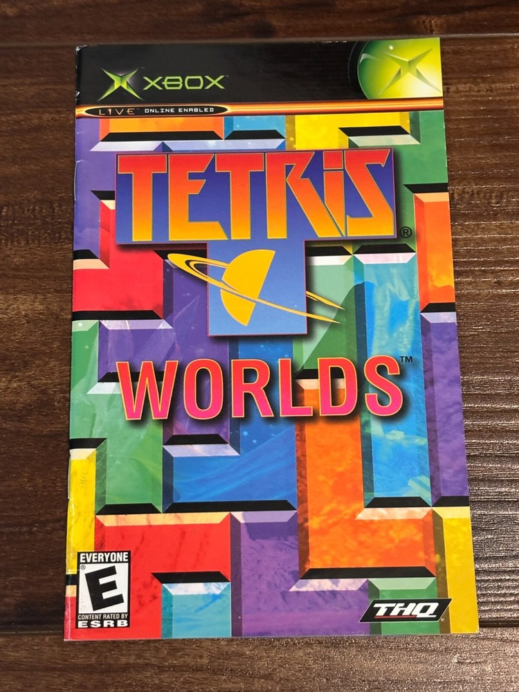 Tetris Worlds XBOX Instruction Manual Only