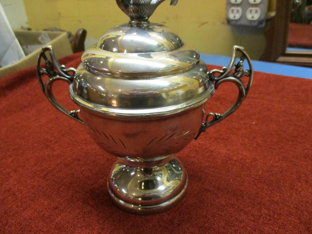 Antique Silver Plated Sugar Bowl By Wallace Silver Co.
