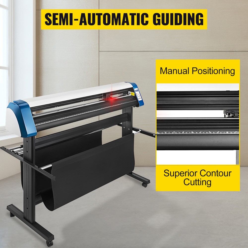 53" Vinyl Cutter Plotter Sign Cutting Machine w/Software+3 Blades LCD Screen