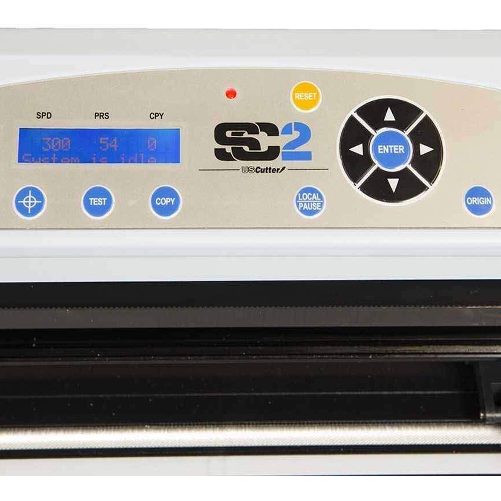 USCutter SC2 Vinyl Cutter Plotter w/Catch Basket + Software 28"|34" (Wind, Mac)