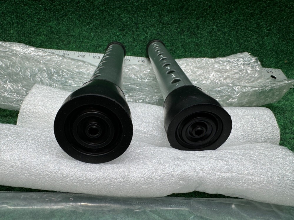 Rollator Walker Replacement Legs with Anti-Slip Rubber Tips 6.2" H 2 Pack