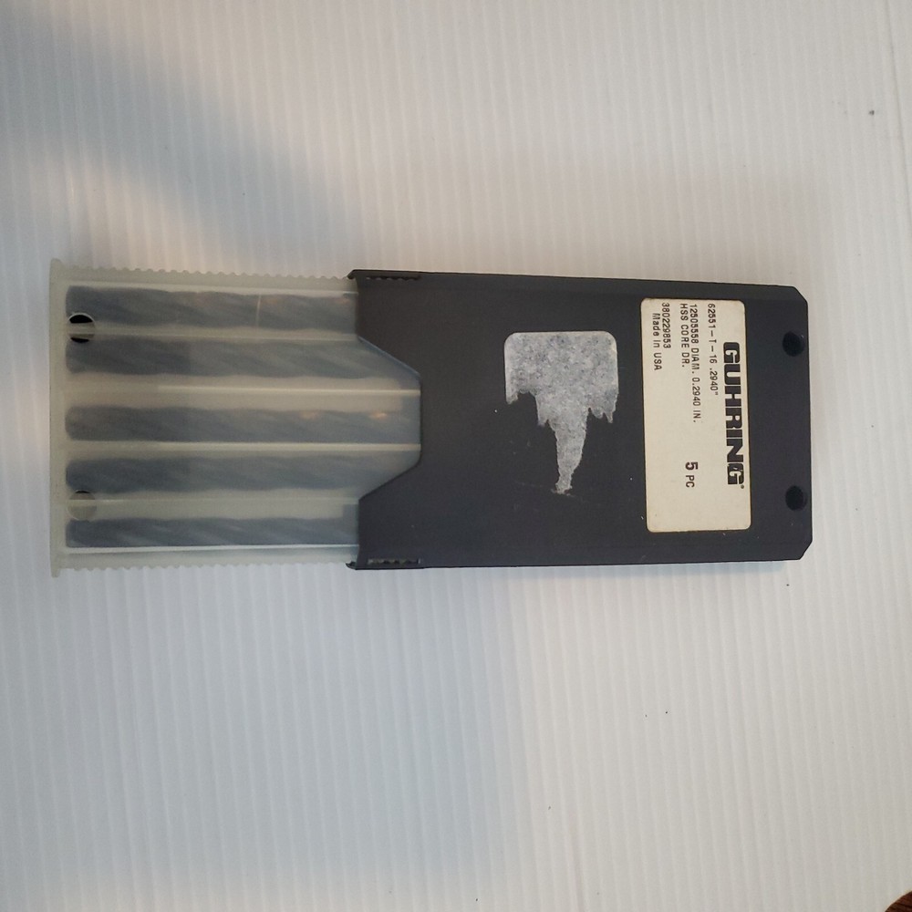 As shown Guhring Core Drill Bit 62551-t-16 .2940 diameter 5 pack