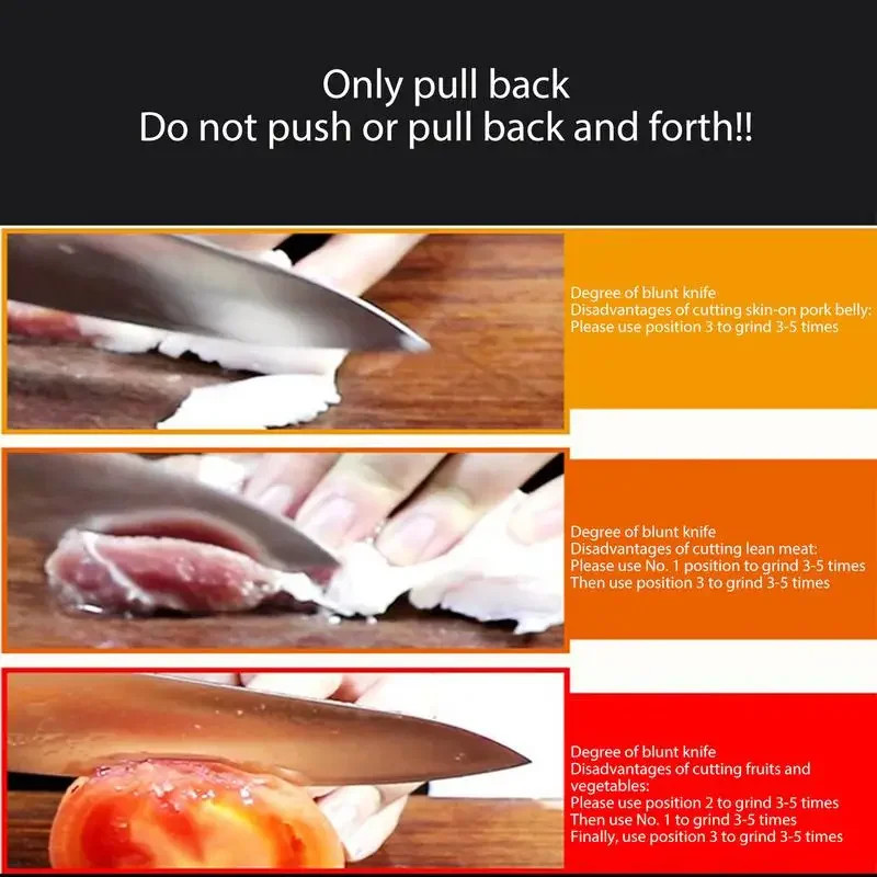 4 Stage Knife Sharpener Professional Ceramic Tungsten Kitchen Sharpening System