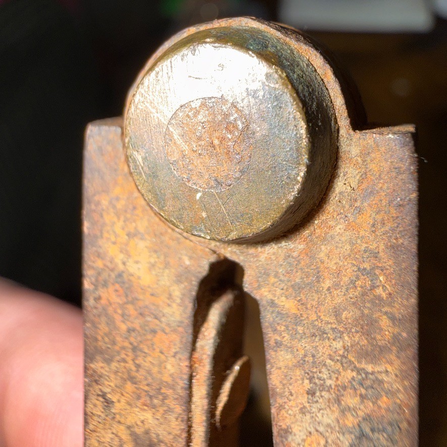 Antq 19thC 8" Blacksmith Forged Iron Wing Divider Compass - Drafting Tool