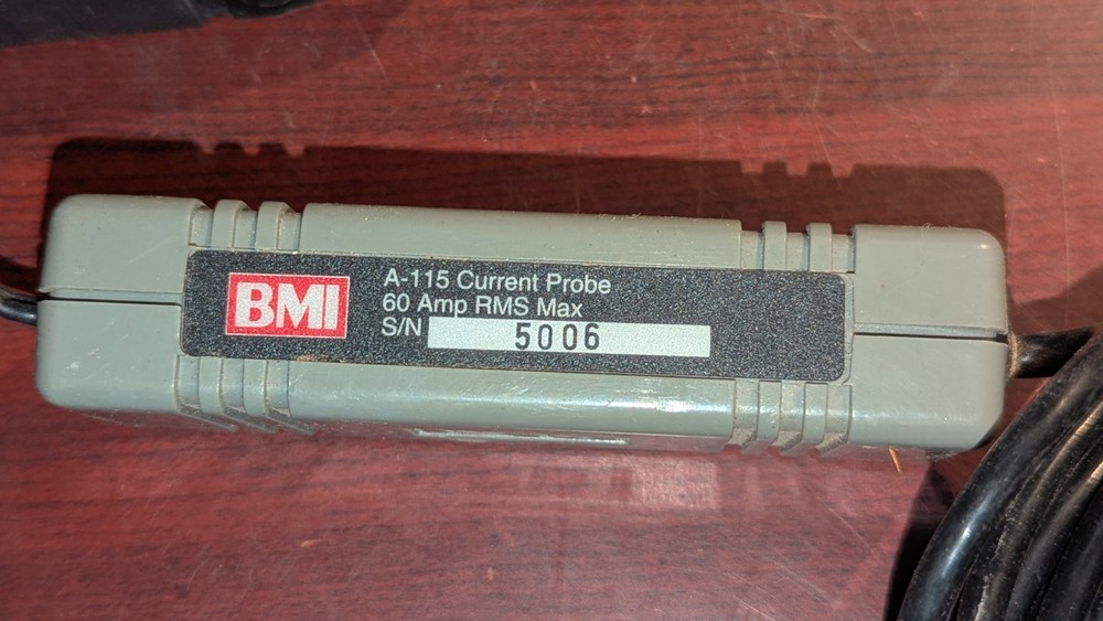 (1) BMI A-115 Basic Measuring Instruments 60 Amp Current Probe