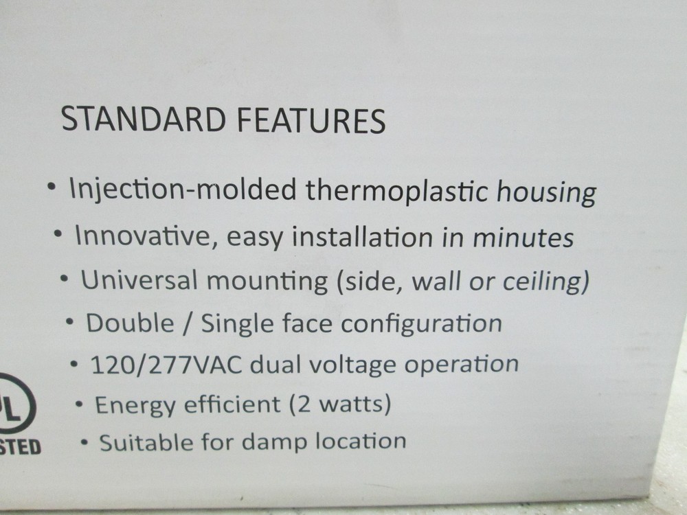 Thomas & Betts Plastic Exit Sign Cat #QLX500RN AC Model RED LED (NIB)