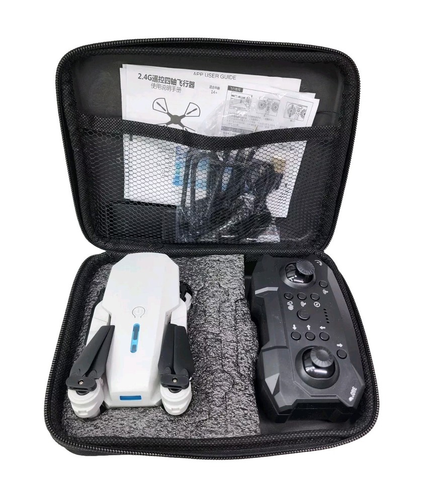 E88 4K RC Drone Foldable Quadcopter 2.4G R/C Quadrotor With Case, Grey
