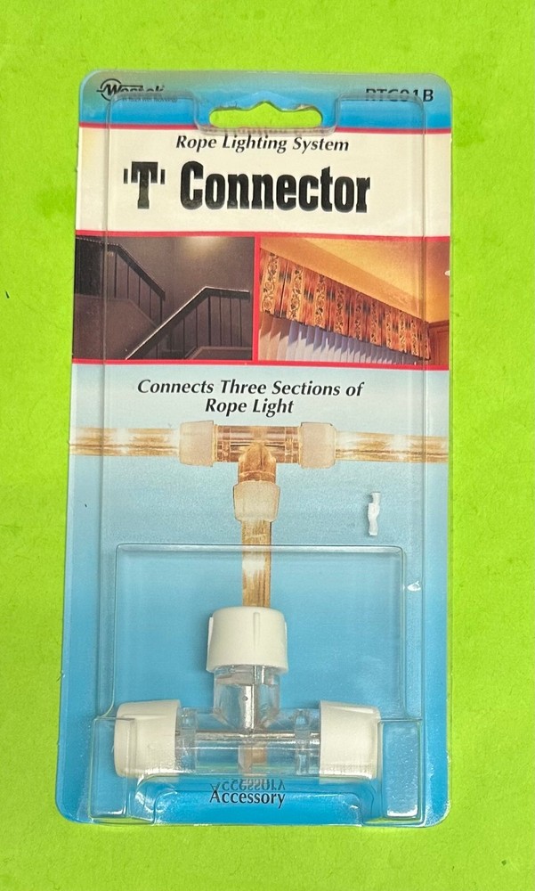 WESTEK RTC01B "T" Cable Connector for Rope Lighting White