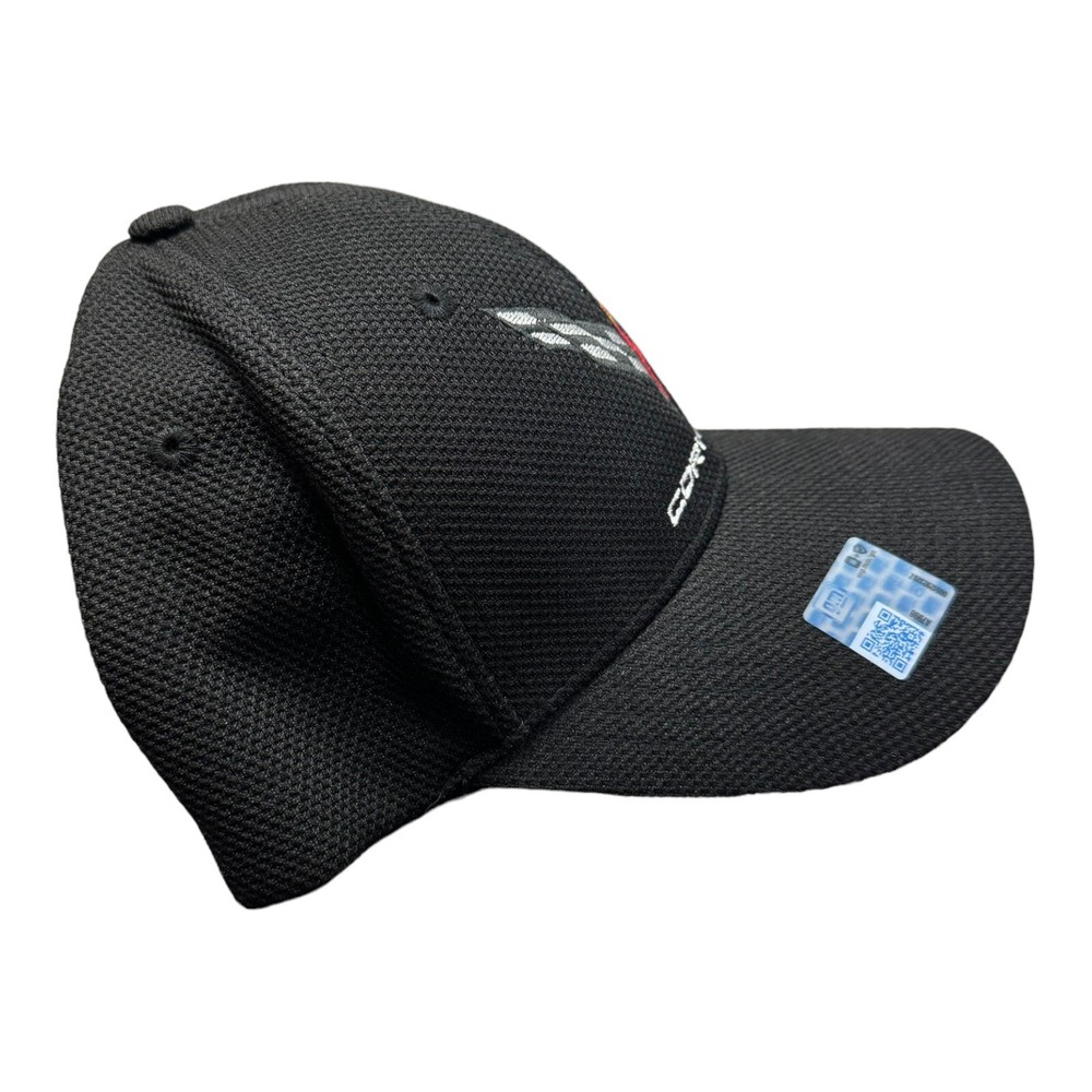 Black Flexfit Style Chevy C8 Corvette Hat / Cap (Licensed)