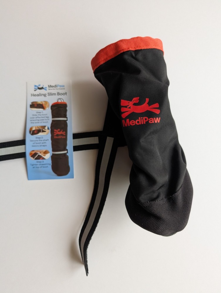 MediPaw Protective Boot Black & Red Size Medium, Excellent Condition