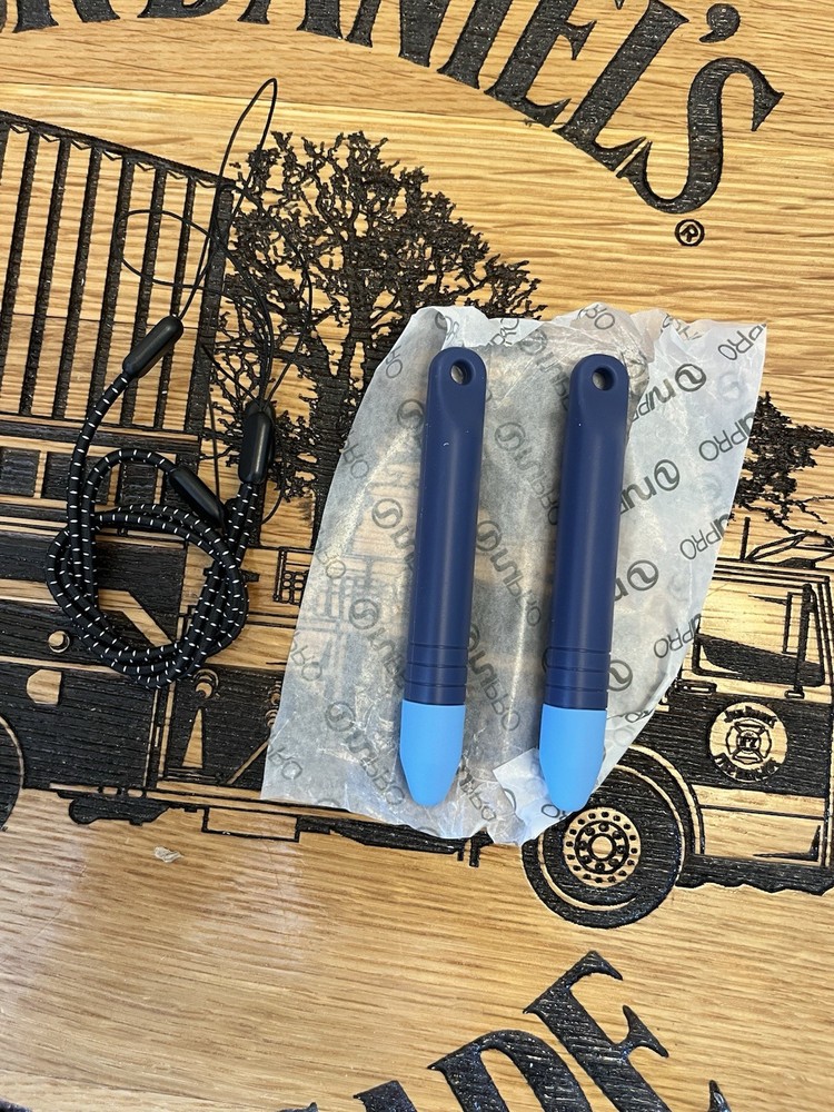 Nupro Kid-Friendly Tablet Stylus with Tether 2-pack Blue