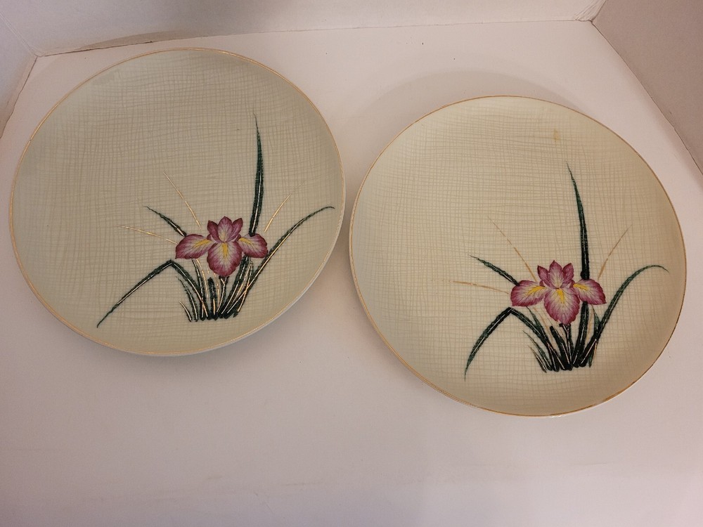Gem China 2 Dinner Plates Iris Japan