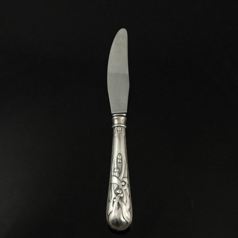 Heimbürger Silver Dinner Knife 014 - Mistletoe / Mistelten