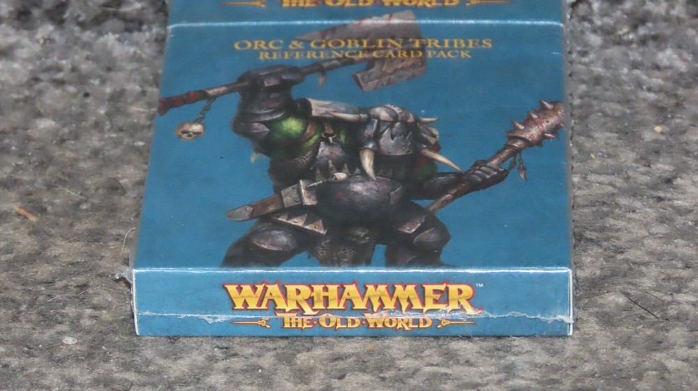 Games Workshop Warhammer The Old World Orcs & Goblins Tribes Reference Card Pack