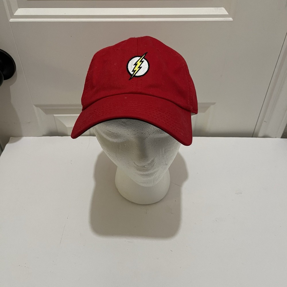 DC Comics Red Flash Superhero Adjustable Strapback Baseball Cap Hat Youth