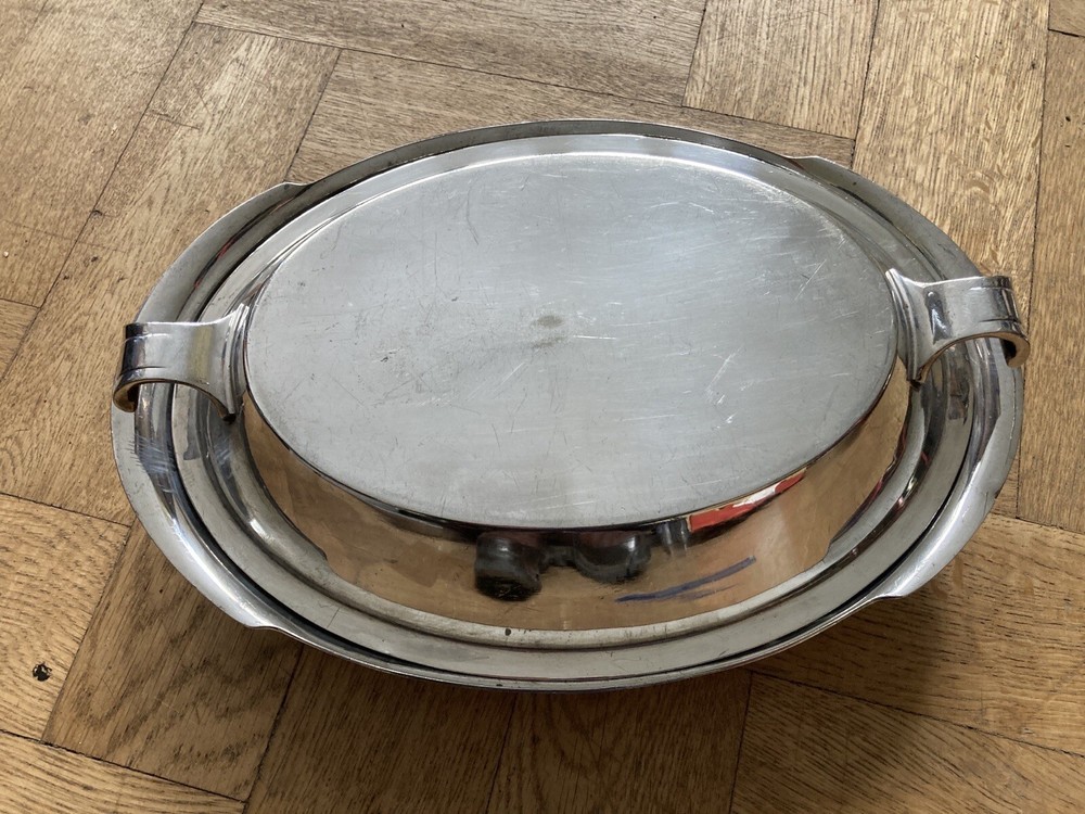 Silver Plated Art Deco Entrée Dish