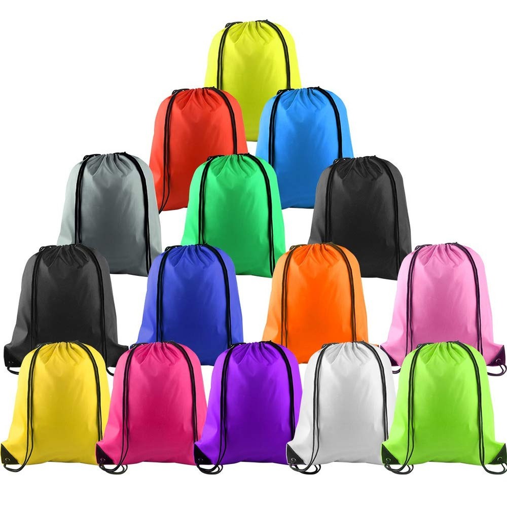 KUUQA 15 Pcs Drawstring Backpack Bags Bulk Drawstring Bag String Backpackpack...