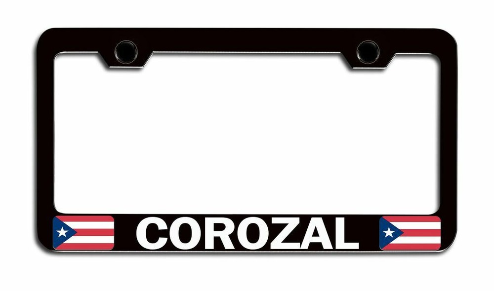 COROZAL Steel License Plate Frame. CAN PERSONALIZE