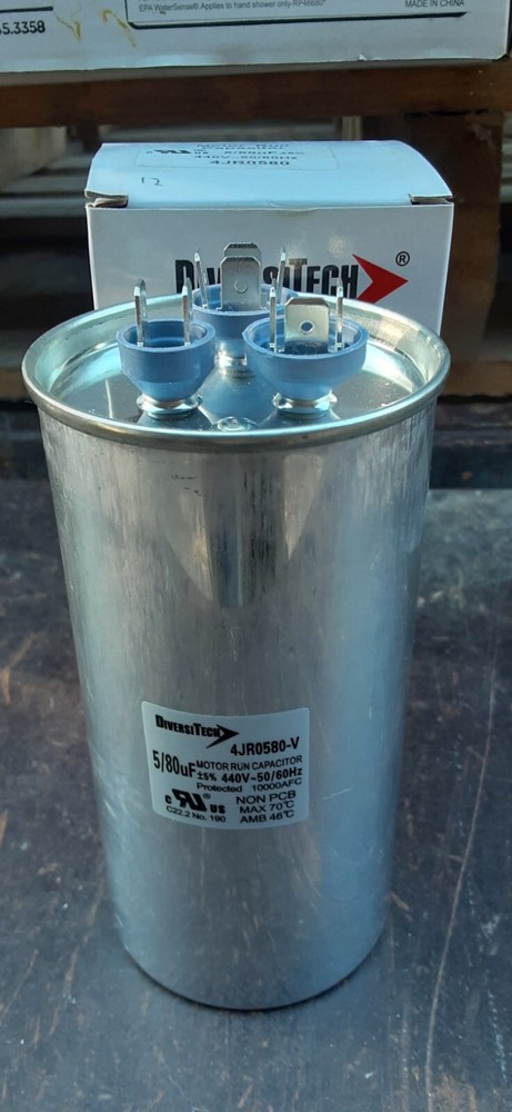 Diversitech - Motor Run Capacitor 4JR0580 5/80 80/5