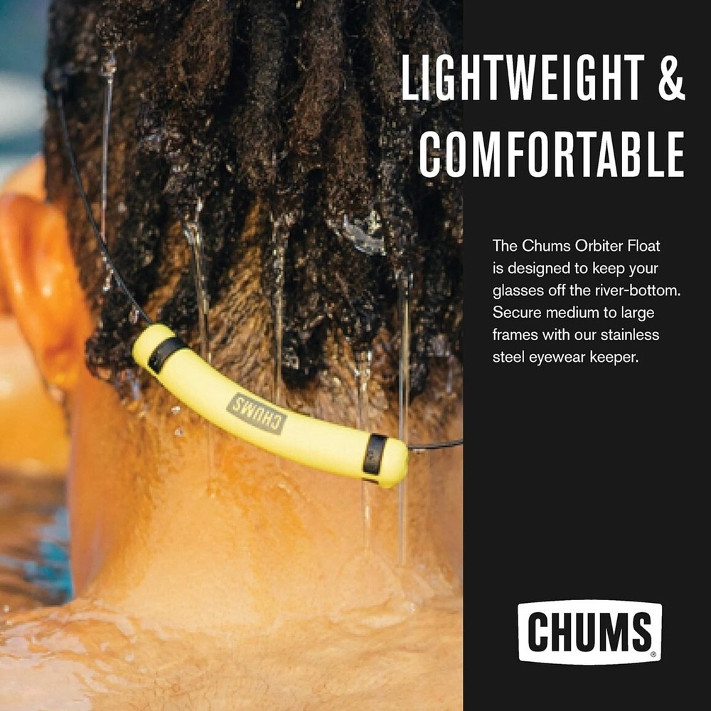 Chums - Orbiter Float Lightweight Eyewear Retainer - Yellow