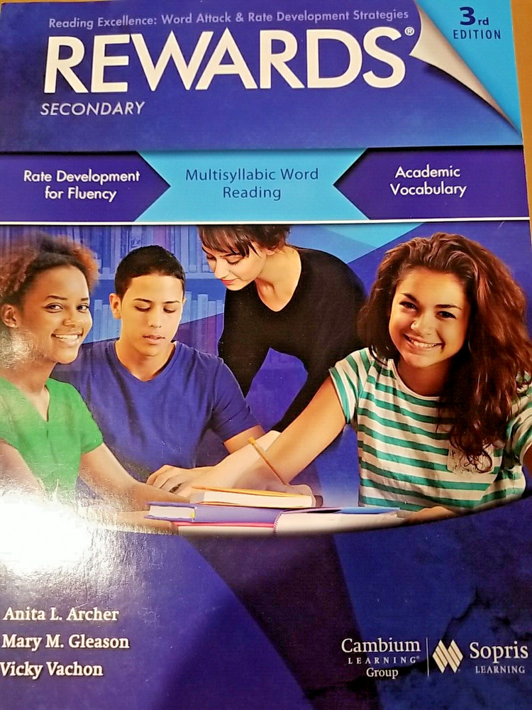 Rewards: Multisyllabic Word Reading, Student Book, Secondary Level, New