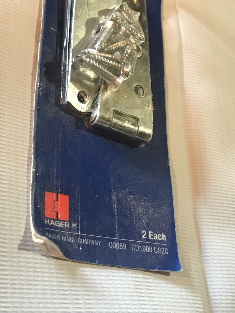Hager 6" Light Duty Strap Hinge 1900-2C Steel 2 Pack