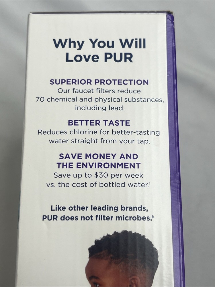 PUR Battery Operated Faucet Mount Water Filtration System FM2000B, Black